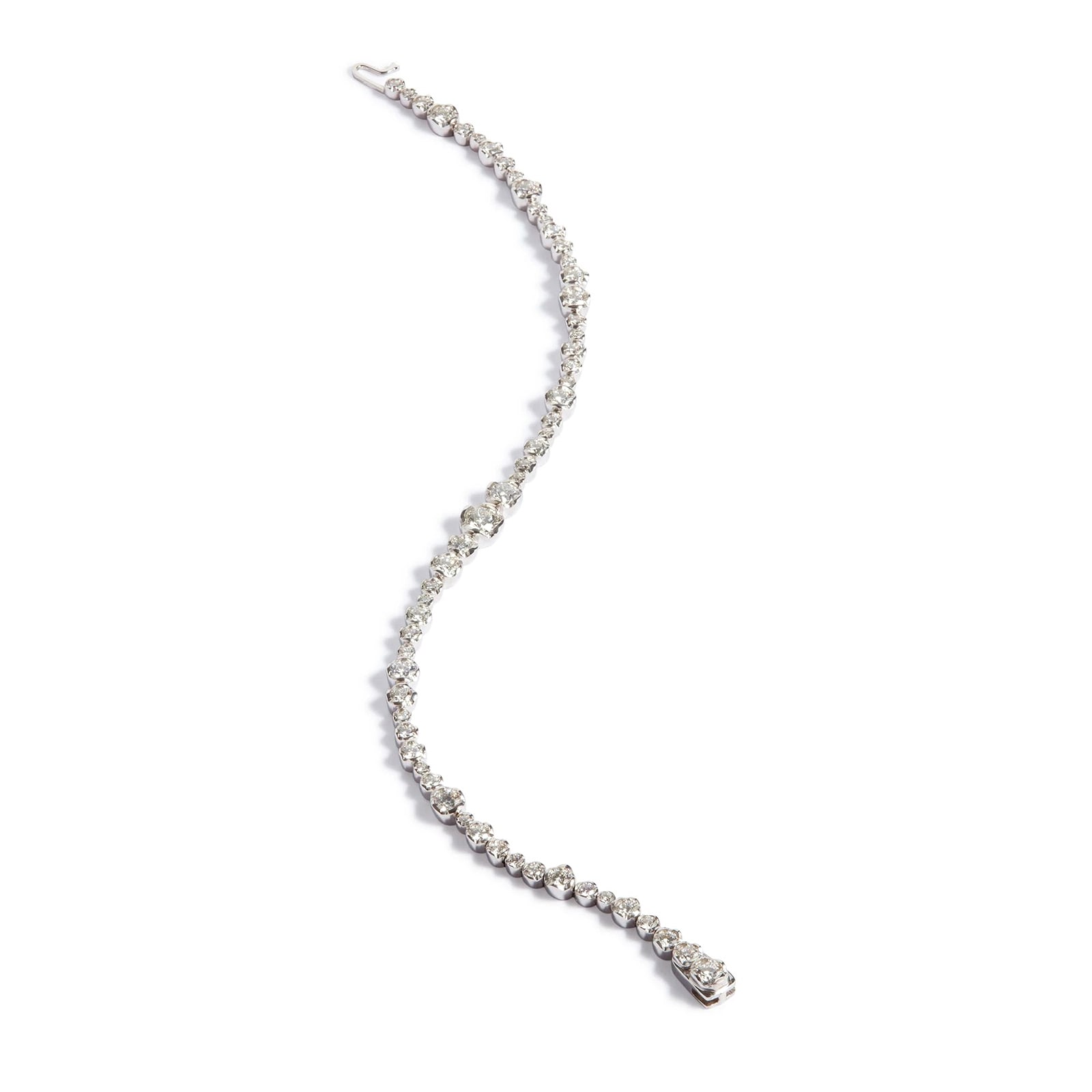Annoushka Whoopsie Daisy Tennis Bracelet In 18ct White Gold With Diamonds