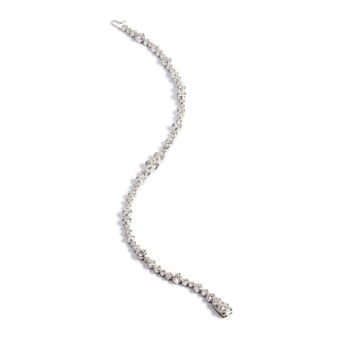 Annoushka Whoopsie Daisy Tennis Bracelet In 18ct White Gold With Diamonds