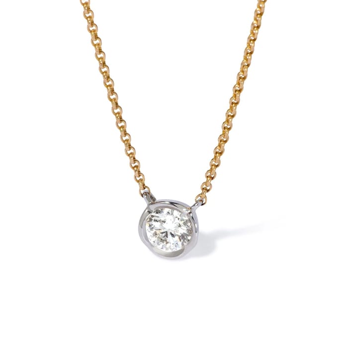 Annoushka Whoopsie Daisy Necklace In 18ct Yellow & White Gold With Diamond