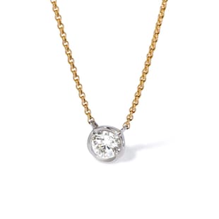 Annoushka Whoopsie Daisy Necklace In 18ct Yellow & White Gold With Diamond