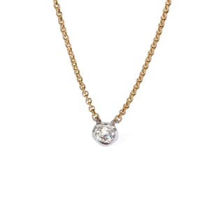 Annoushka Whoopsie Daisy Necklace In 18ct Yellow & White Gold With Diamond