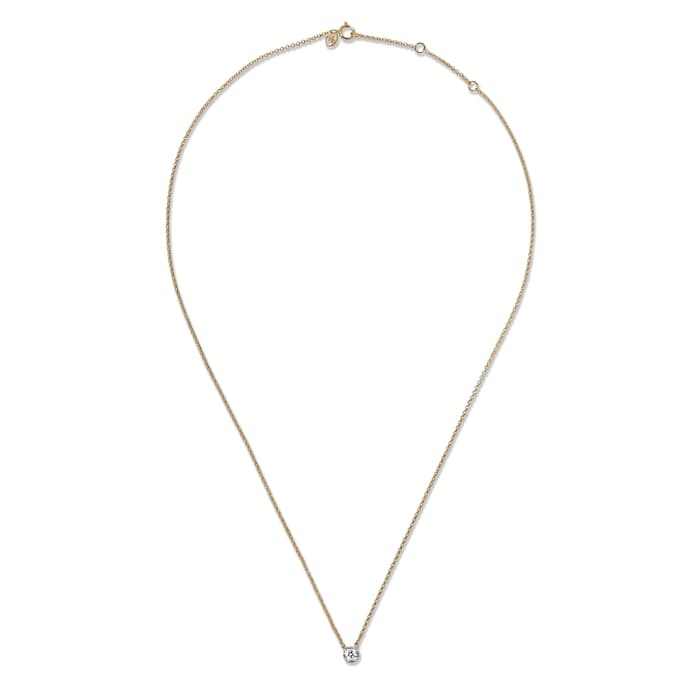 Annoushka Whoopsie Daisy Necklace In 18ct Yellow & White Gold With Diamond