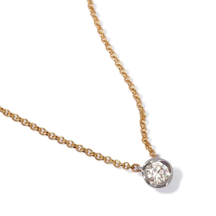 Annoushka Whoopsie Daisy Necklace In 18ct Yellow & White Gold With Diamond