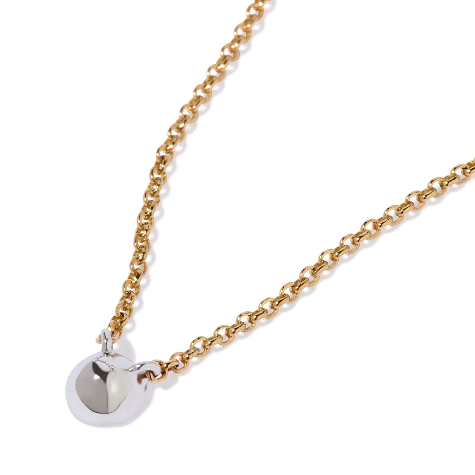 Annoushka Whoopsie Daisy Necklace In 18ct Yellow & White Gold With Diamond Annoushka Whoopsie Daisy Necklace In 18ct Yellow & White Gold With Diamond