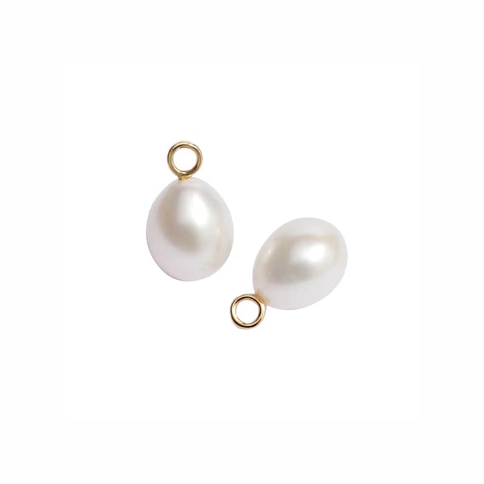 Annoushka Baroque Pearl Earring Drops In 18ct Yellow Gold