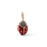 Annoushka Mythology Ladybird Charm Pendant In 18ct Yellow Gold With Carnelian & Diamonds