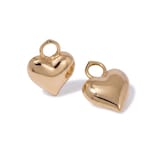 Annoushka Baby Heart Earring Drops In 18ct Yellow Gold With Mother Of Pearl