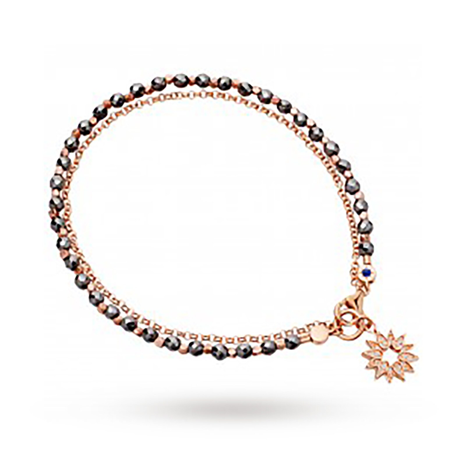 Astley Clarke Hematite Sun Biography Bracelet
