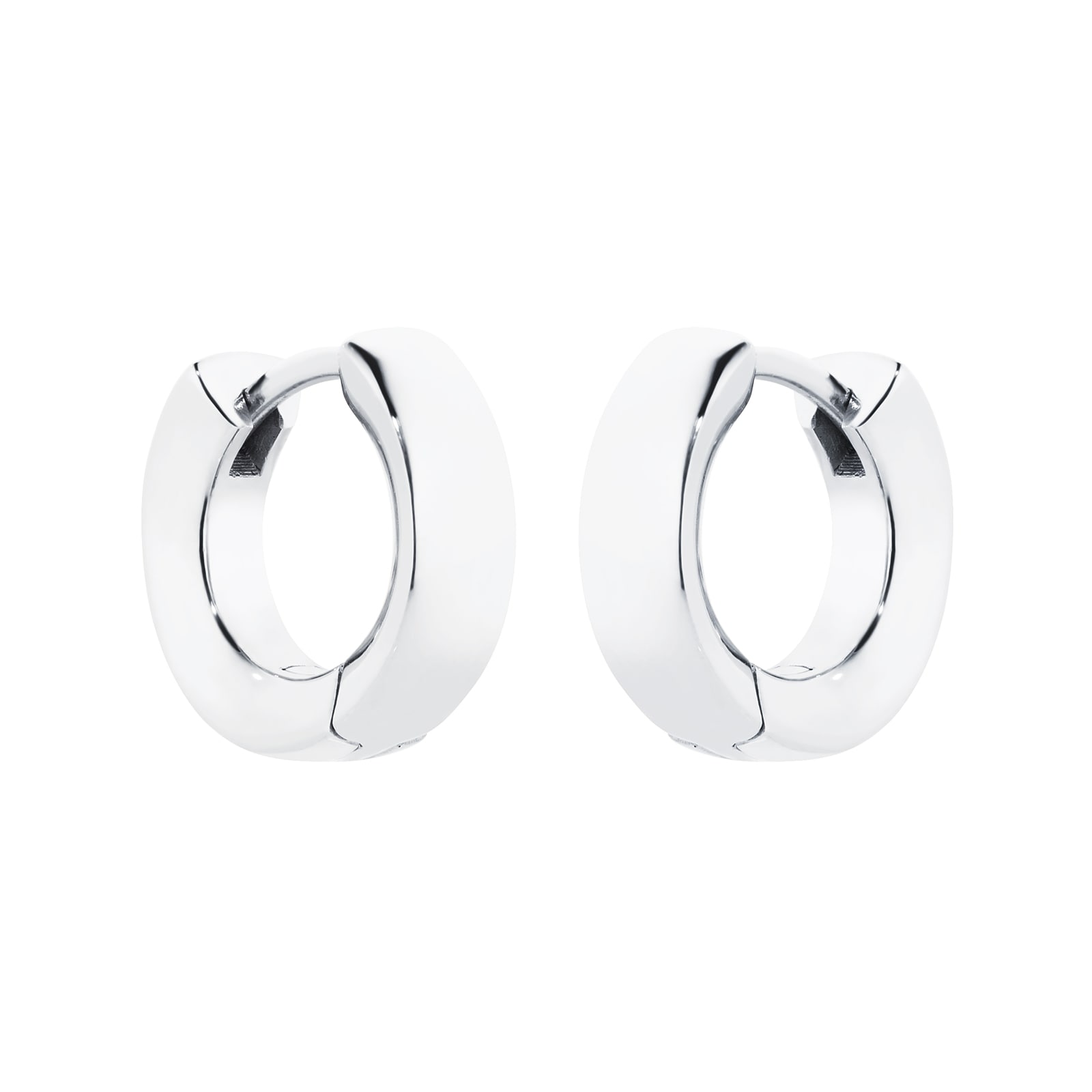 Sterling Silver Huggie Hoop Earrings - Small