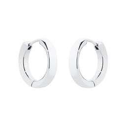 37590889 - Sterling Silver Huggie Hoop Earrings - Medium