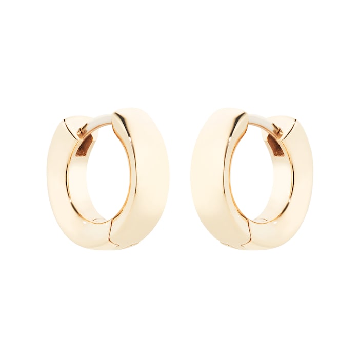 886 Royal Mint 9ct Yellow Gold Huggie Hoop Earrings - Small