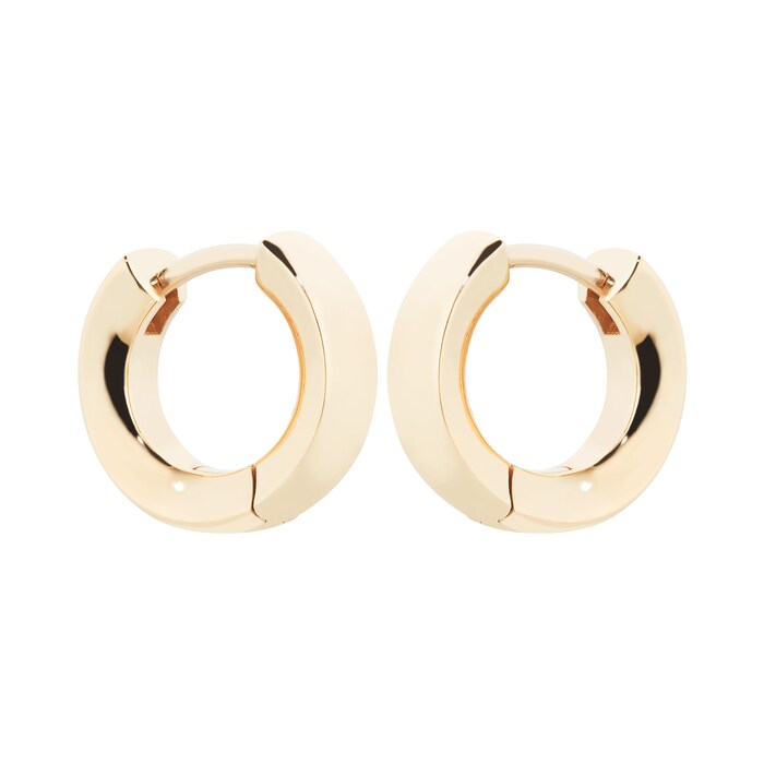 886 Royal Mint 9ct Yellow Gold Huggie Hoop Earrings - Small