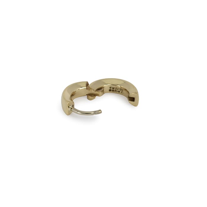 886 Royal Mint 9ct Yellow Gold Huggie Hoop Earrings - Small