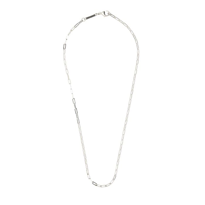 886 Royal Mint Sterling Silver 16 Inch Square Trace Chain Necklace
