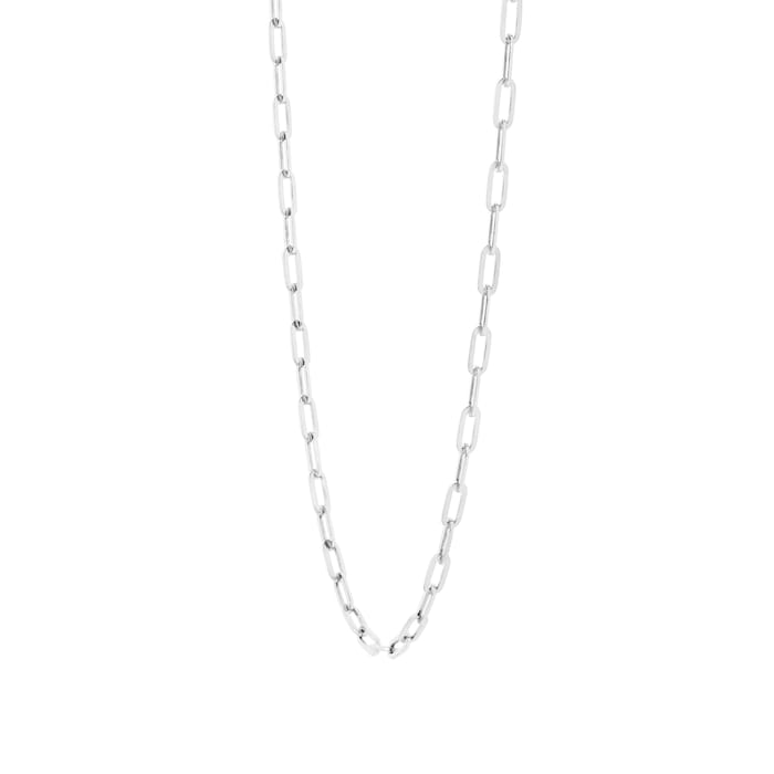 886 Royal Mint Sterling Silver 16 Inch Square Trace Chain Necklace