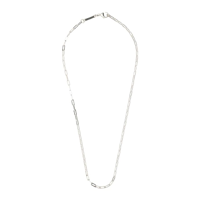 886 Royal Mint Sterling Silver 20 Inch Square Trace Chain Necklace