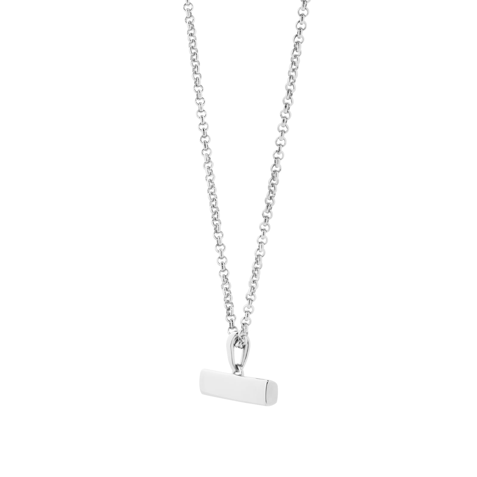 Silver bar hot sale necklace tiffany