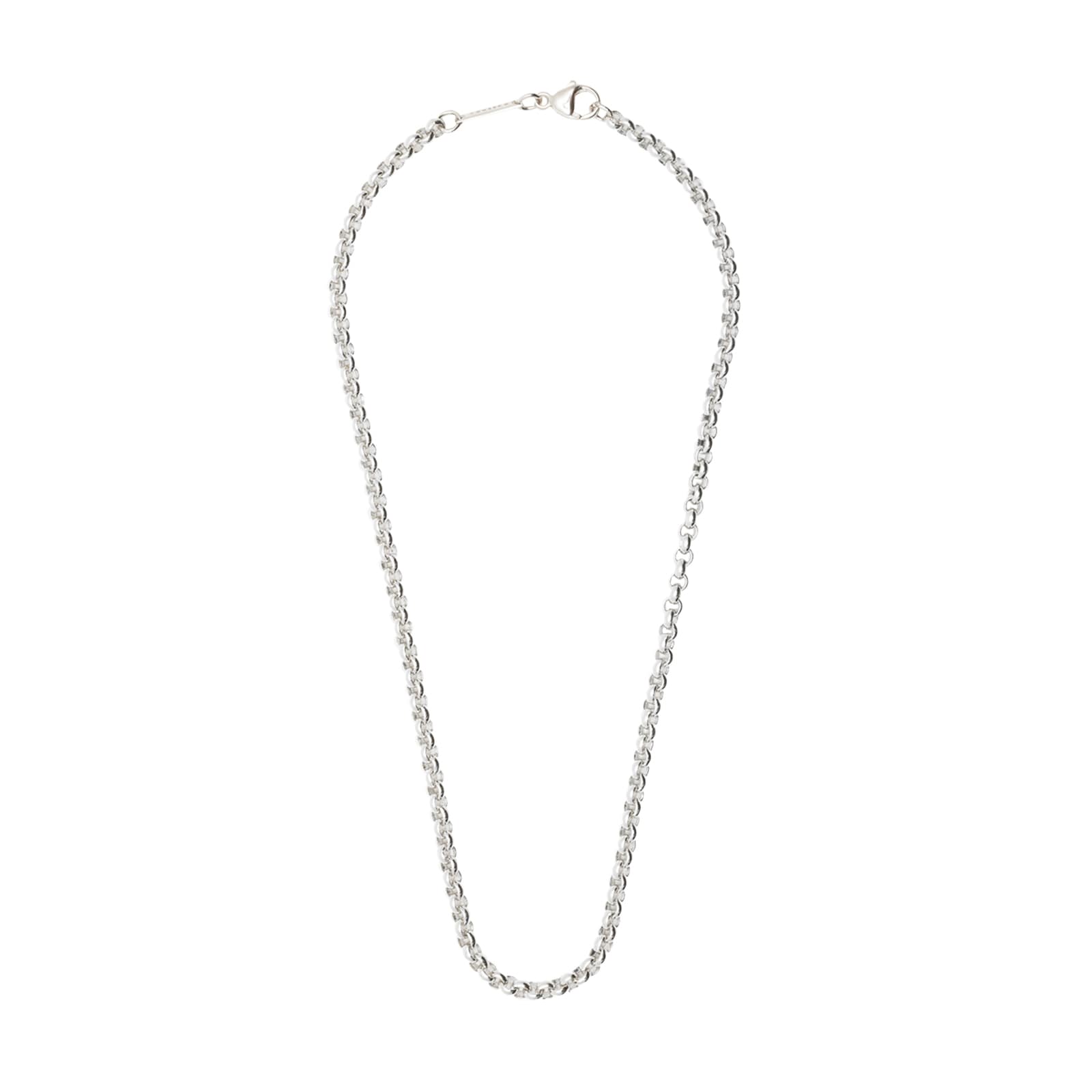 Sterling Silver 16 Inch Medium Belcher Chain Necklace