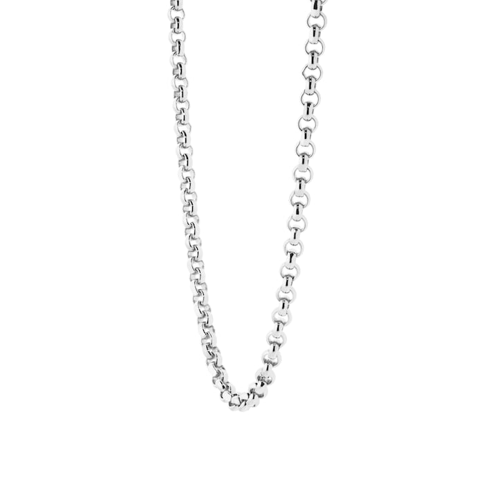 886 Royal Mint Sterling Silver 20 Inch Medium Belcher Chain Necklace