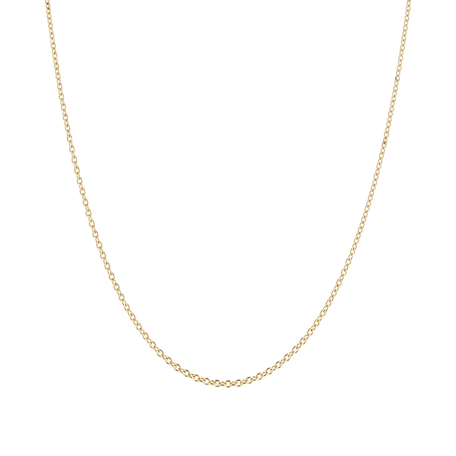 9ct Yellow Gold 16 Inch Trace Chain Necklace