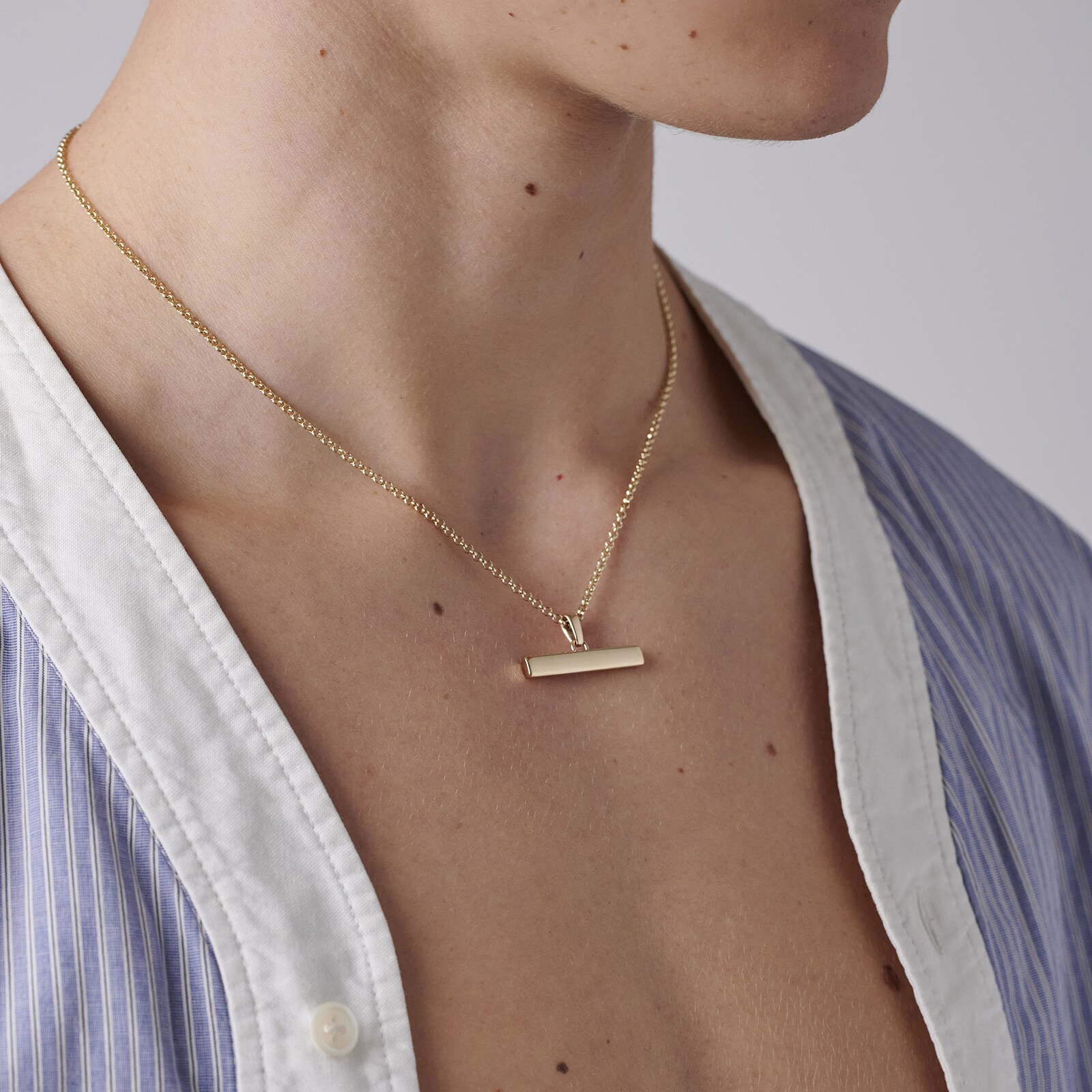 TILLY SVEAAS gold-plated T Bar Necklace - Farfetch