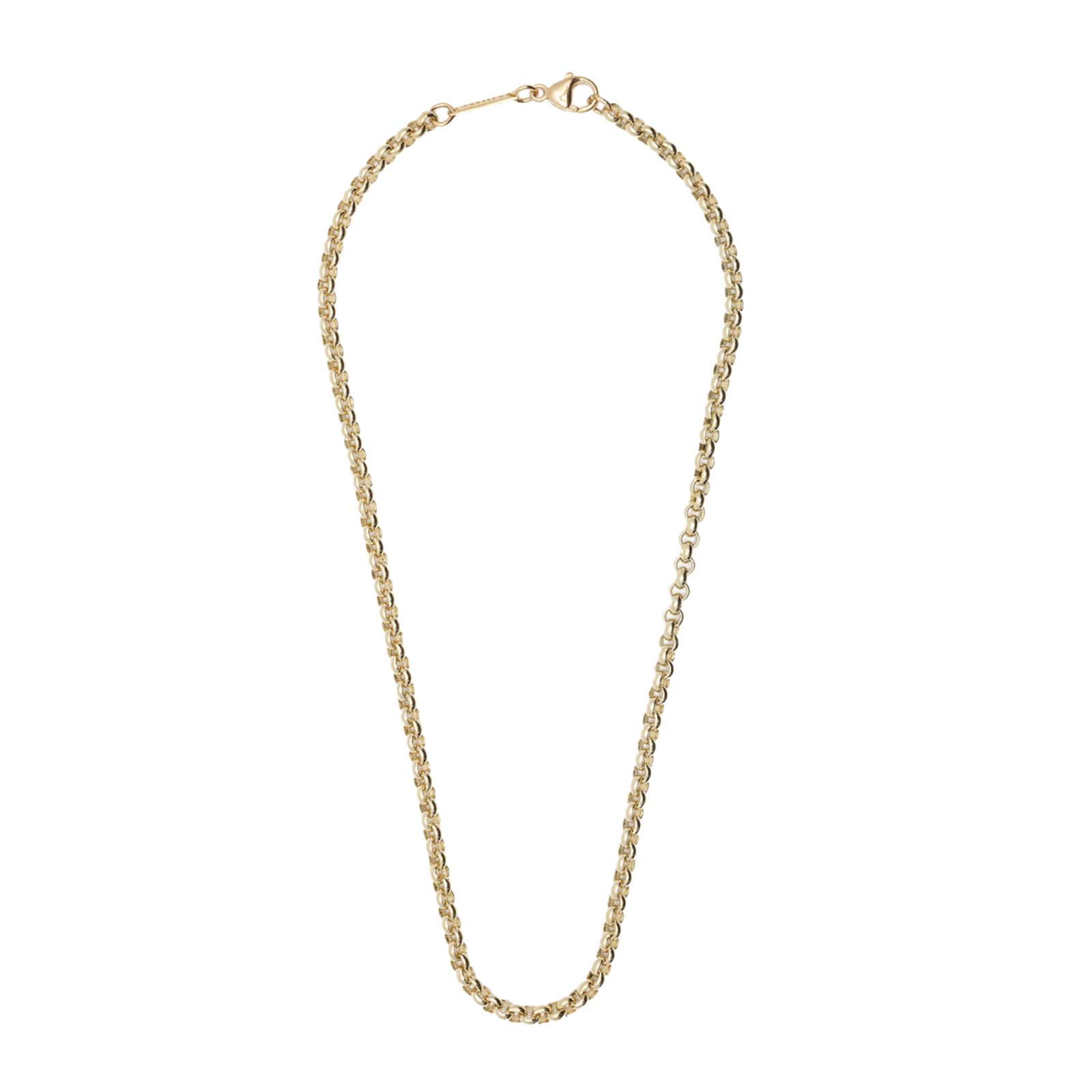 9ct Yellow Gold 16 Inch Medium Belcher Chain Necklace
