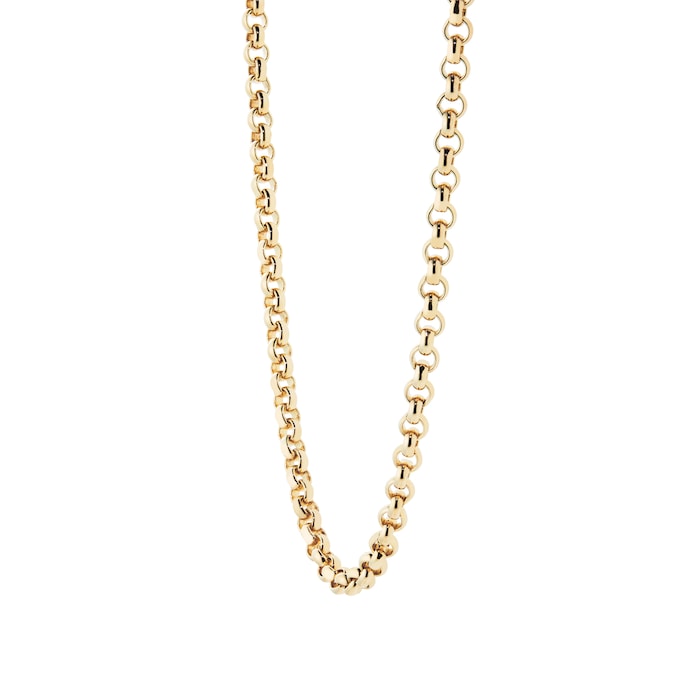 886 Royal Mint 9ct Yellow Gold 16 Inch Medium Belcher Chain Necklace