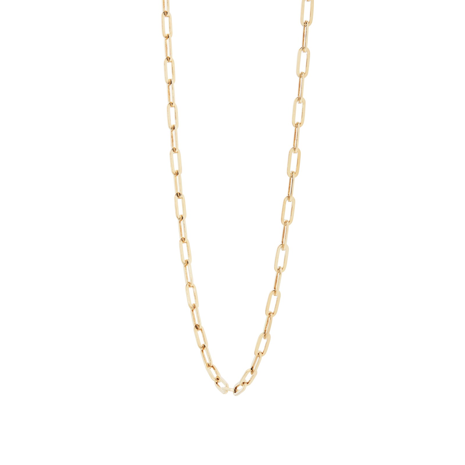 886 Royal Mint 9ct Yellow Gold 16 Inch Square Trace Chain Necklace