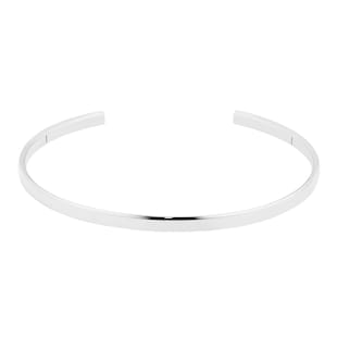 886 Royal Mint Britannia Sterling Silver 3.5mm Cuff Bracelet - Large