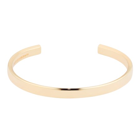 9ct Yellow Gold 5.5mm Cuff Bracelet - Small, view 2