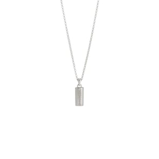 886 Royal Mint Sterling Silver Inch Bar Pendant Necklace