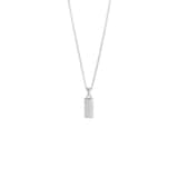 886 Royal Mint Sterling Silver Inch Bar Pendant Necklace