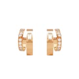 Nouvel Heritage Dinner Date Mood 18K Rose Gold Double Hoop Earrings