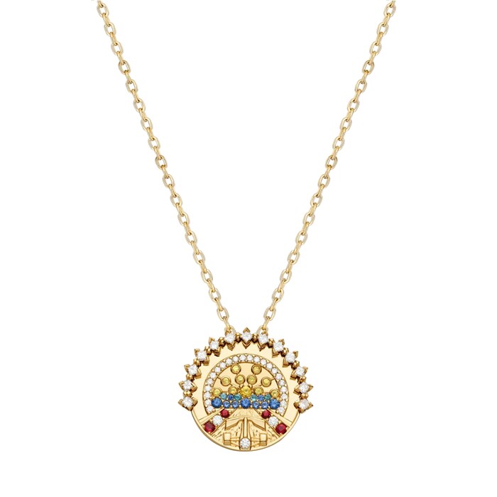 Nouvel Heritage Medallion Monaco 18K Yellow Gold Necklace - 18"