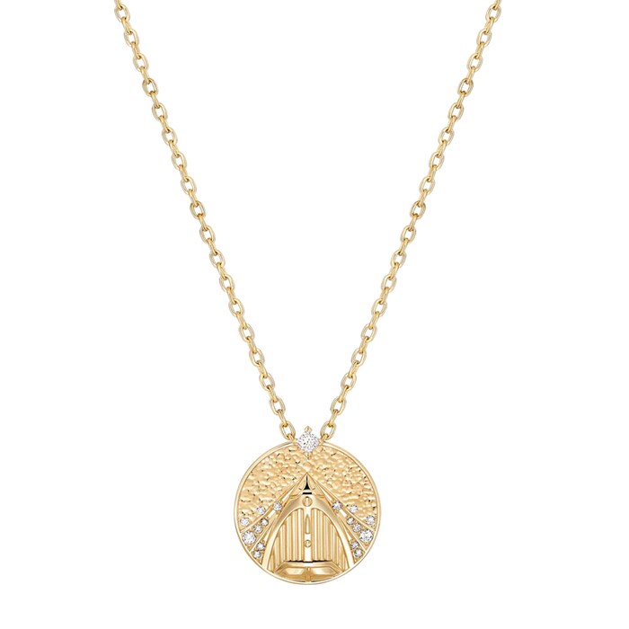 Nouvel Heritage Medallion Island Hop 18K Yellow Gold Necklace - 18"