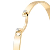 Nouvel Heritage Monday Morning Mood 18K Yellow Gold Bangle - Size Small