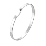 Nouvel Heritage Monday Morning Mood 18K White Gold Bangle - Size Small