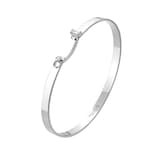 Nouvel Heritage Dinner Date Mood 18K White Gold Bangle - Size Small