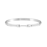 Nouvel Heritage Tuxedo Mood 18K White Gold Bangle - Size Small