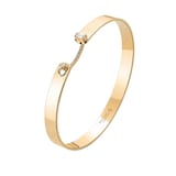 Nouvel Heritage Dinner Date GM Mood 18K Yellow Gold Bangle - Size Medium