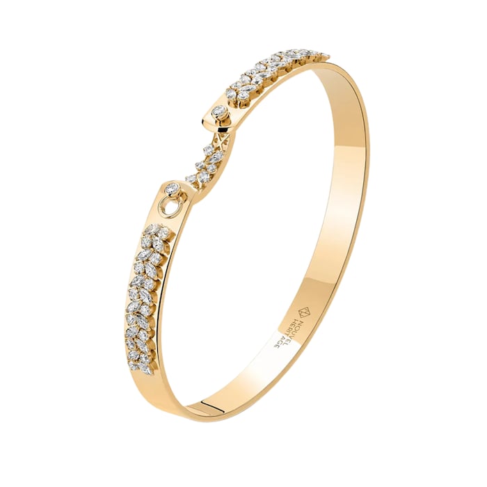 Nouvel Heritage Soiree Mood 18K Yellow Gold Bangle - Size Medium