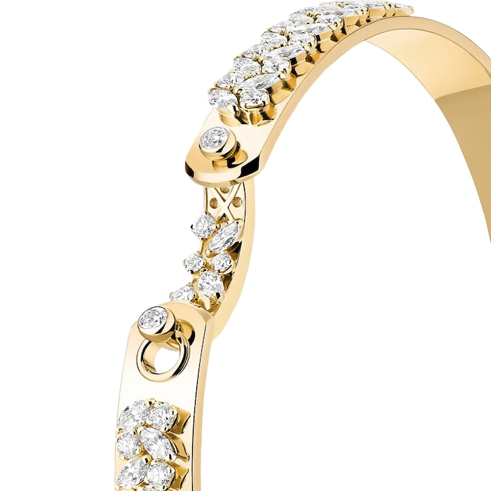 Nouvel Heritage Soiree Mood 18K Yellow Gold Bangle - Size Medium