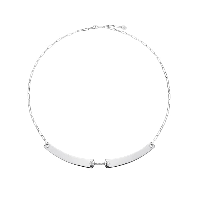 Nouvel Heritage Dinner Date Mood 18K White Gold Necklace