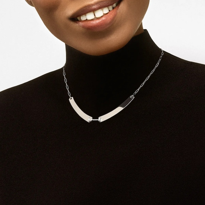 Nouvel Heritage Dinner Date Mood 18K White Gold Necklace