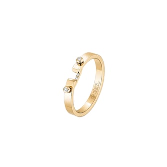 Nouvel Heritage Business Meeting PM Mood 18K Yellow Gold Ring - Size 6