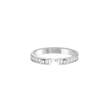 Nouvel Heritage Eternity Tuxedo PM Mood 18K White Gold Ring - Size 6.5