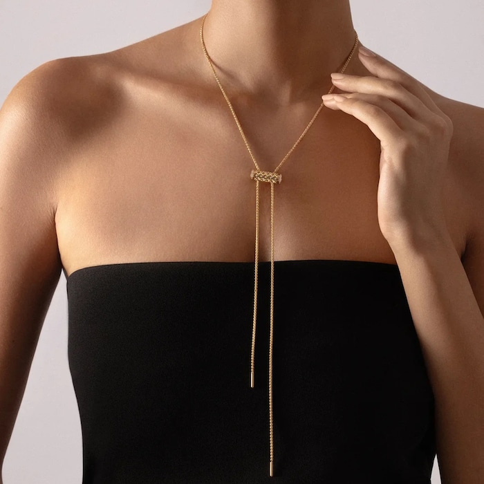 Nouvel Heritage Latch 18K Yellow Gold Chain - 85cm