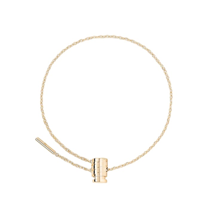 Nouvel Heritage Latch 18K Yellow Gold Mini Bracelet - Size Small