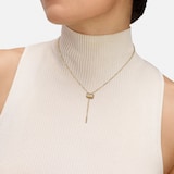 Nouvel Heritage Latch 18K Yellow Gold Mini Lariat Necklace