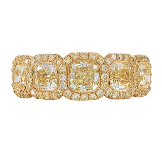 JB Star 18k Yellow Gold 2.36cttw Yellow Diamond Band Size 6.5